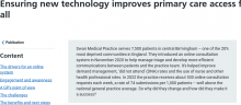Ensuring new technology improves primary care access for all